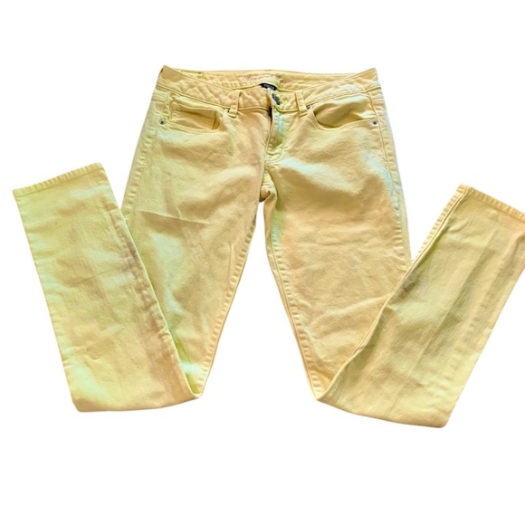 American Eagle yellow stretch skinny jeans - Picture 2 of 6